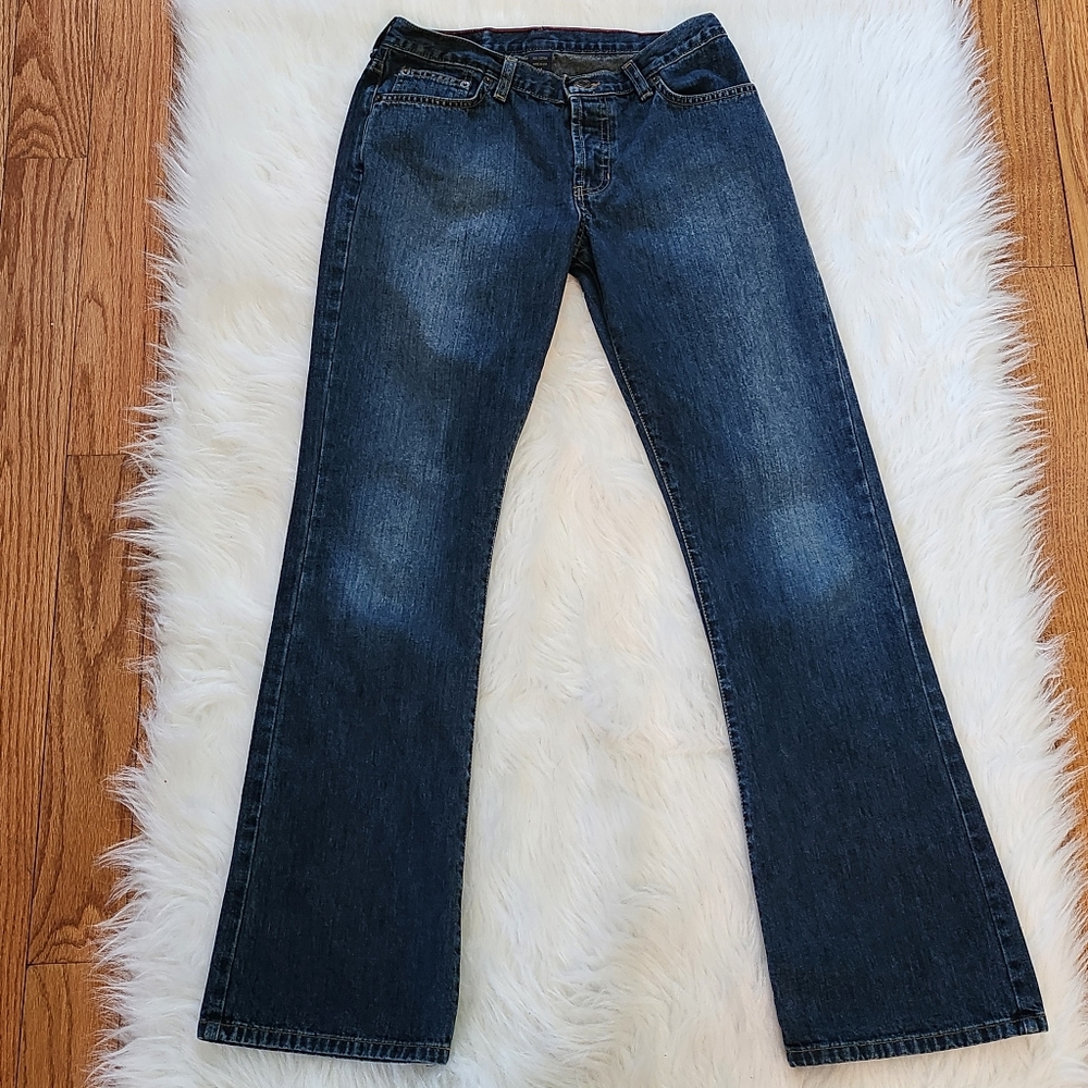 Abercrombie & Fitch Vintage 90s Button Fly Mid Rise 5 Pocket Boot Cut Je…
